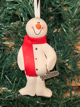 Load image into Gallery viewer, Text Me Snowman Tree Ornament
