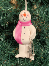 Load image into Gallery viewer, Trombone Snowman Tree Ornament

