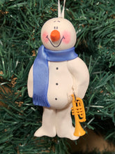Load image into Gallery viewer, Trumpet Snowman Tree Ornament
