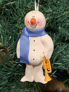 Trumpet Snowman Tree Ornament