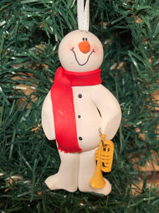 Trumpet Snowman Tree Ornament