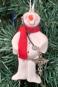 Veterinarian Snowman Tree Ornament