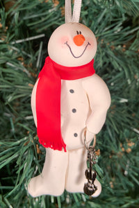 Violin/Fiddle Snowman Tree Ornament.