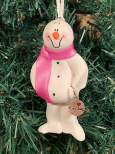 Wrestling Snowman Tree Ornament