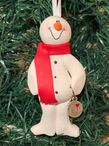 Wrestling Snowman Tree Ornament